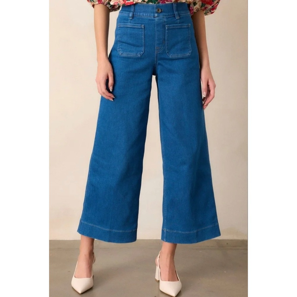 SPANX Spanxshape EveryWear Cropped Wide Leg Jeans 21054Q